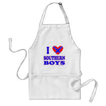 I LOVE SOUTHERN BOYS T-SHIRTS AND GIFTS aprons by redneckproudtees I LOVE SOUTHERN BOYS T-SHIRTS AND GIFTS aprons