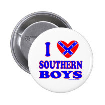 I LOVE SOUTHERN BOYS T-SHIRTS AND GIFTS buttons