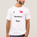  I love southern boys t-shirts