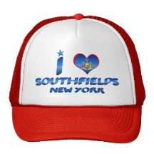 I love Southfields, New York Mesh Hats
