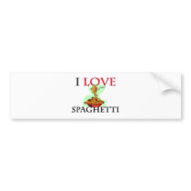 I Love Spaghetti bumper stickers
