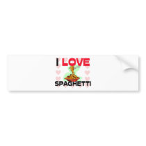 I Love Spaghetti bumper stickers