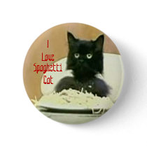 I love Spaghetti cat button by mandiandsalena I love Spaghetti cat button