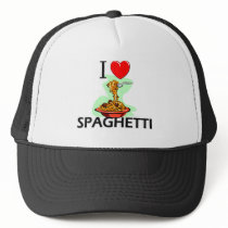 I Love Spaghetti hats
