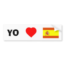 I love Spain bumper stickers