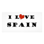 I Love Spain Photo Greeting Card