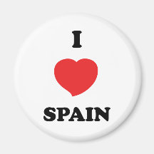 I LOVE Spain Refrigerator Magnet