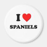 I love Spaniels Refrigerator Magnet