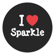I love Sparkle heart T-Shirt stickers by funnycustomtshirts I love Sparkle heart T-Shirt stickers