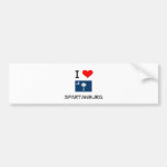 I Love Spartanburg South Carolina Bumper Sticker