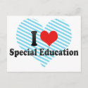 I Love Special Education Post Card