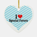 I Love Special Forces Christmas Tree Ornament