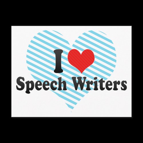 I Love Speech Writers Post Cards