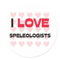 I LOVE SPELEOLOGISTS stickers