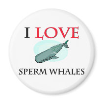 I Love Sperm Whales magnets