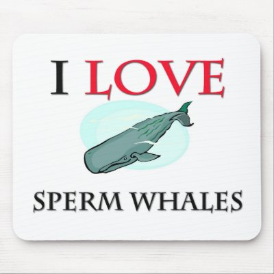 I Love Sperm Whales Mouse Mats by tshirtshirts
