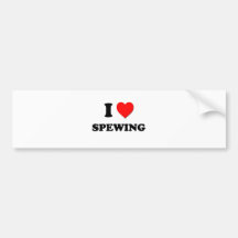 I love Spewing Bumper Sticker