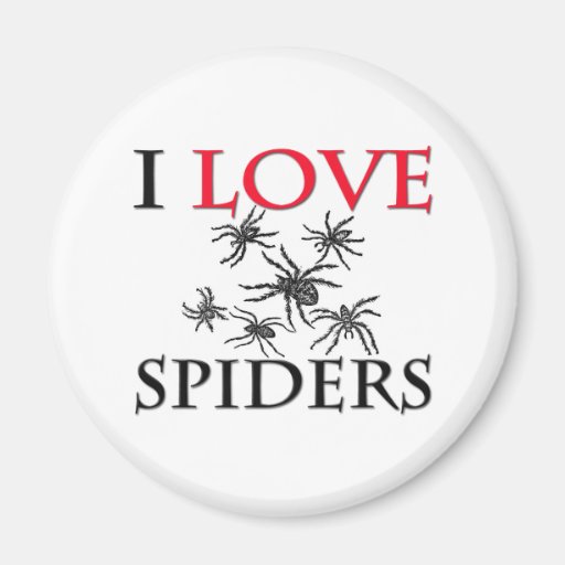 I Love Spiders Refrigerator Magnets