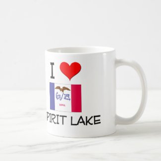 I Love SPIRIT LAKE Iowa Classic White Coffee Mug