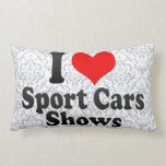 I love Sport Cars Shows Throw Pillow