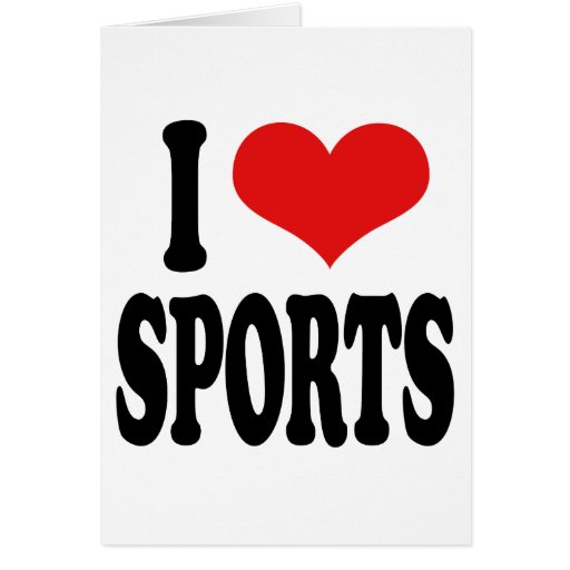 I Love Sports Cards | Zazzle