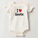 I love Sports heart custom personalized t-shirts