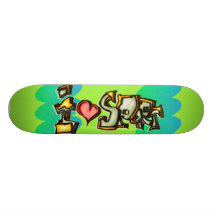 I Love Sports Skateboard Decks