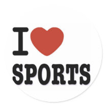 I LOVE SPORTS stickers by senicaco I LOVE SPORTS stickers