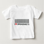 i love spreadsheets t shirt