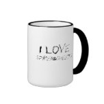 I love spreadsheets - urban, edgy office mug