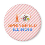 I Love Springfield, IL Refrigerator Magnet