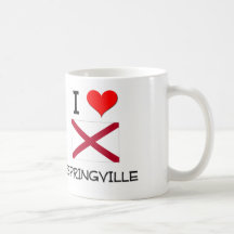 I Love SPRINGVILLE Alabama Mugs