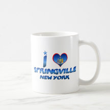 I love Springville, New York Coffee Mugs