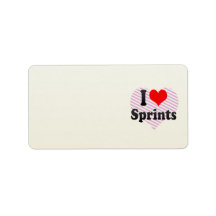 I love Sprints Custom Address Label