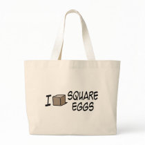 I Love Square Eggs Bag