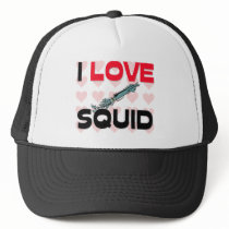 I Love Squid hats by AnimalShirts I Love Squid hats