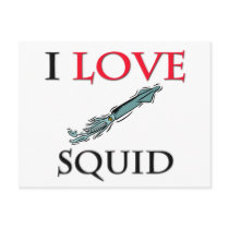 I Love Squid postcards by tshirtshirts I Love Squid postcards