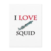 I Love Squid postcards by tshirtshirts I Love Squid postcards