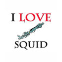 I Love Squid t-shirts