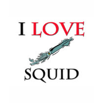 I Love Squid t-shirts by tshirtshirts I Love Squid t-shirts