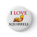 I Love Squirrels buttons