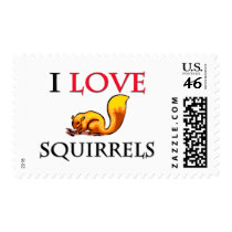 I Love Squirrels Stamps