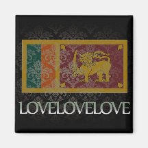 I love Sri Lanka Cool Magnet