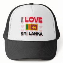 I Love Sri Lanka hats