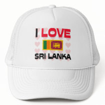 I Love Sri Lanka hats