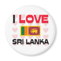 I Love Sri Lanka magnets by tshirtshirts I Love Sri Lanka magnets