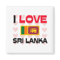 I Love Sri Lanka magnets by tshirtshirts I Love Sri Lanka magnets
