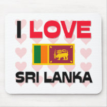 I Love Sri Lanka mousepads