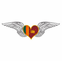 I Love Sri Lanka -wings Photo Sculpture