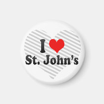I Love St. John's, Canada magnets